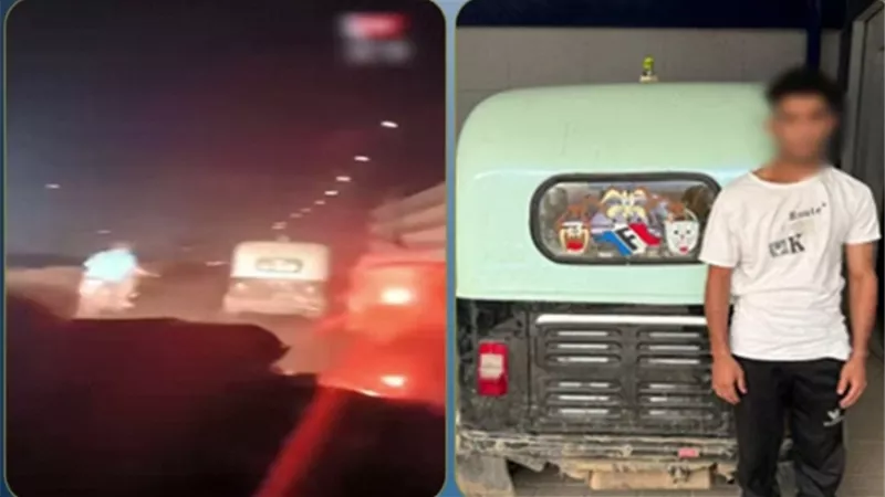 بعد مطاردة على الطريق.. ضبط سارق هاتف حاول الهرب بالتوك توك في شبرا الخيمة