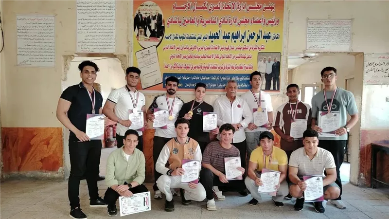 ذهبية الجمهورية للناشئين.. دقهلية كمال الأجسام تحصد المركز الأول