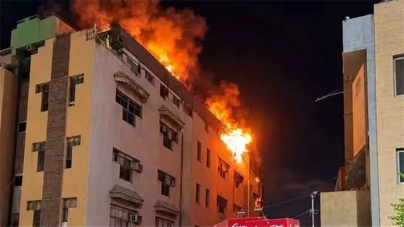 حريق هائل داخل مدرسة النيل بأوسيم.. والحماية المدنية تتدخل