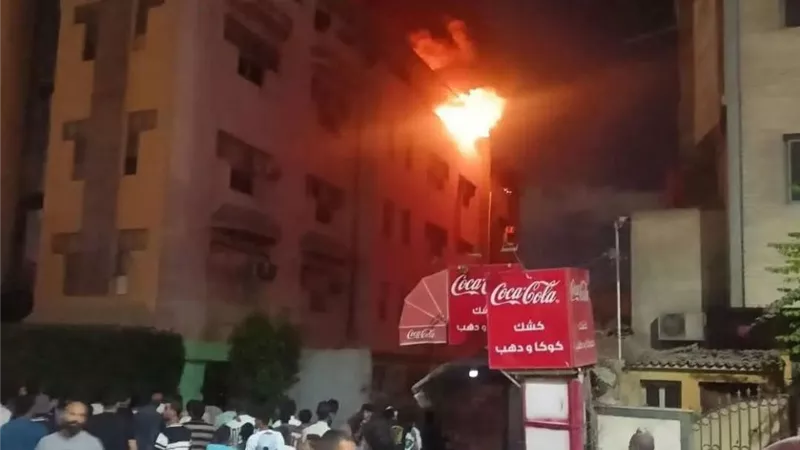 المعاينة تكشف تفاصيل حريق مدرسة النيل بأوسيم بالجيزة