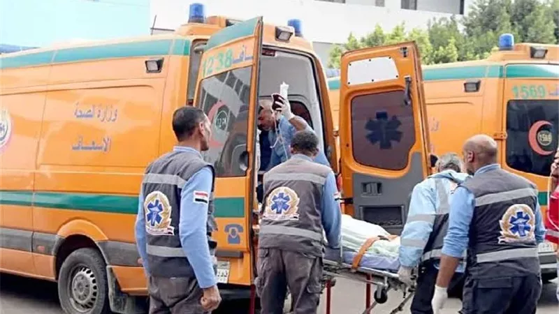 إصابة 5 أشخاص في تصادم سيارة ملاكي و«ميني باص» بالصحراوي الغربي في المنيا