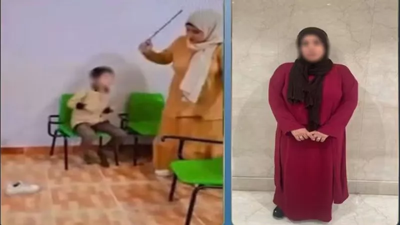 فيديو من 3 سنوات ينتهي بضبط مدرسة خصوصية لتعديها بالضرب على طفل بالإسماعيلية
