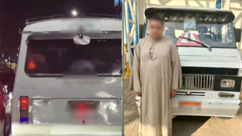 ضبط سائق ميكروباص بعد تداول فيديو لإشارات خادشة للحياء في سوهاج