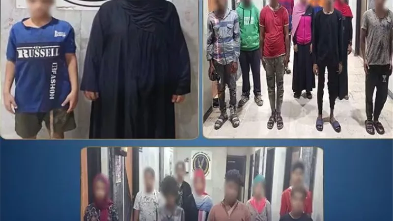 ضبط 10 أشخاص لاستغلال 10 أطفال في التسول وبيع السلع بالقاهرة