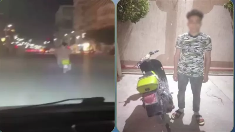 ضبط عاطل لقيادته دراجة نارية بطريقة استعراضية في طنطا