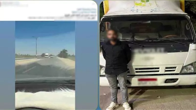 القبض على سائق سيارة نقل لقيادته عكس الاتجاه بالمنيا