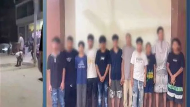كشف ملابسات مشاجرة بين 11 طالبًا والتراشق بالحجارة في المحلة