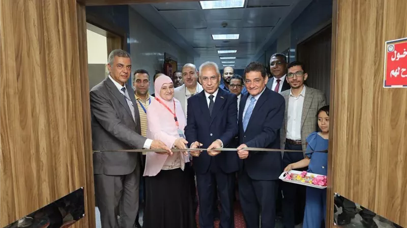 افتتاح بنك الدم المركزي بمستشفى النساء والتوليد بجامعة المنيا