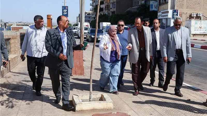 محافظ سوهاج يتفقد أعمال التشجير والحدائق العامة بحي شرق وأخميم