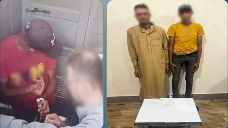 ضبط سائقين ظهرا في فيديو أثناء تعاطي المخدرات داخل دورة مياه بموقف سيارات بالدقهلية