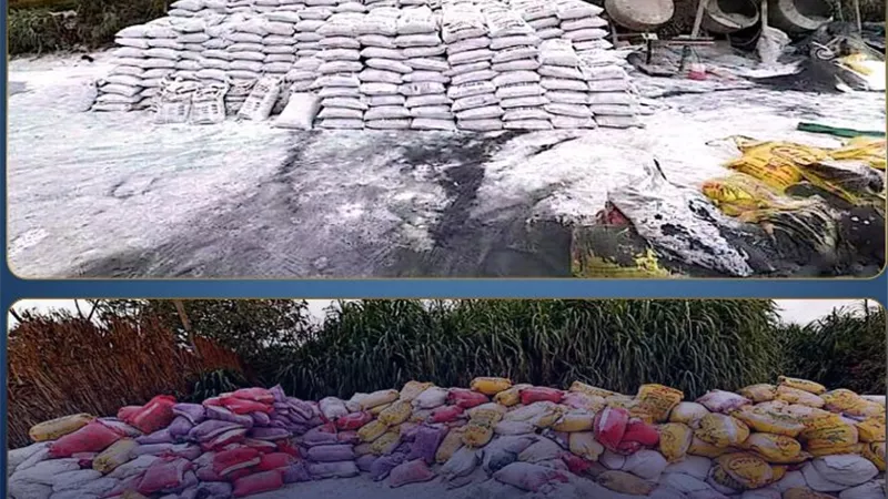 ضبط مصنعين لإنتاج الأسمدة والمبيدات الزراعية المغشوشة بالقليوبية