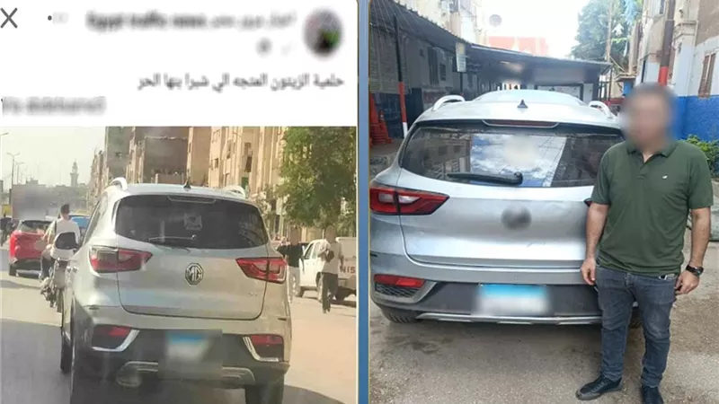 للهروب من المخالفات المرورية.. ضبط قائد سيارة طمس لوحتها الخلفية بالقاهرة
