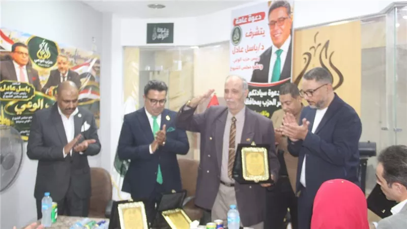 «وقف المنان ومدينة الأثاث» يتصدران نقاشات حزب الوعي خلال افتتاح مقره الجديد بدمياط