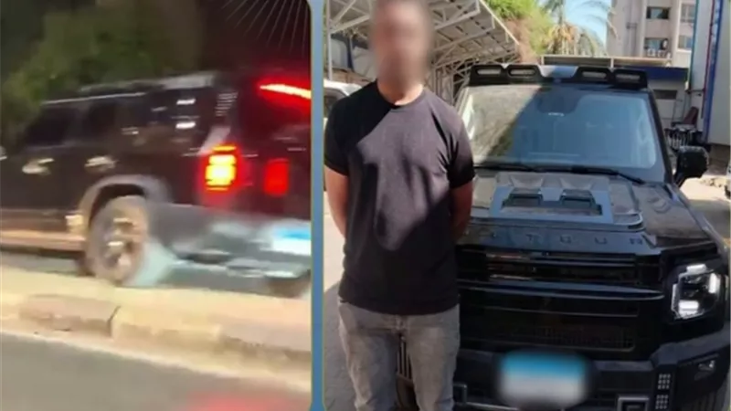 استعراض على الرصيف الفاصل بسوهاج.. ضبط قائد سيارة عرض حياة المواطنين للخطر