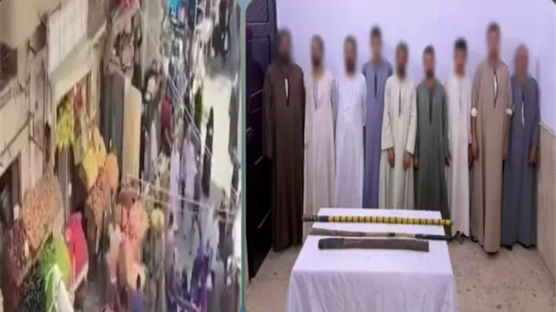 ضبط طرفي مشاجرة التراشق بالأقفاص والخضروات بين أصحاب محلات فاكهة بأسيوط