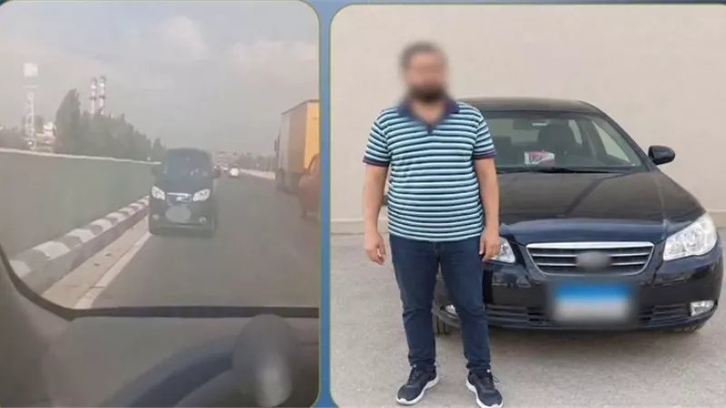  لاختصار الطريق.. ضبط قائد سيارة ملاكي سار عكس الاتجاه بالقليوبية
