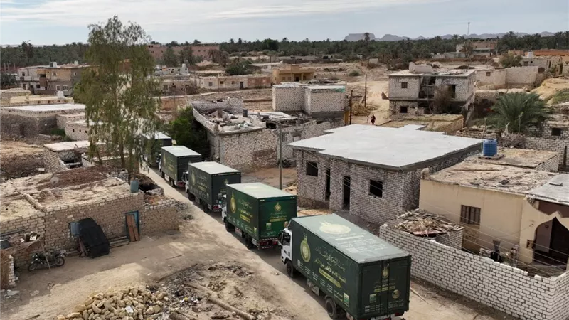 بيت الزكاة والصدقات يطلق قافلة مساعدات كبرى بمطروح