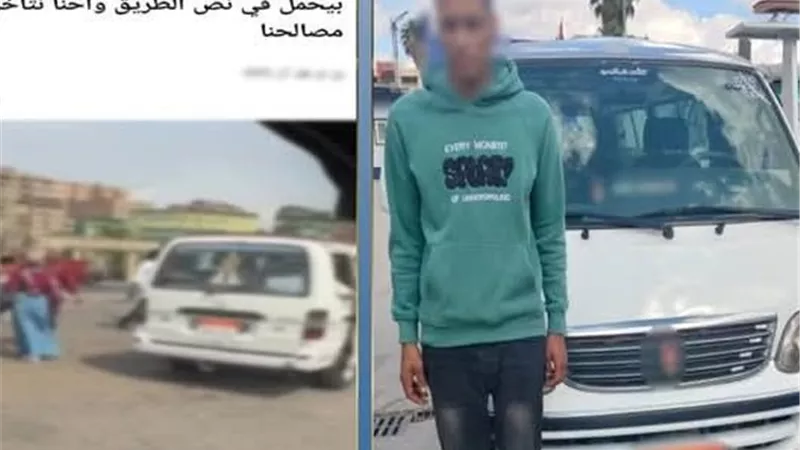 بسبب تحميل الركاب.. ضبط سائق ميكروباص لوقوفه بنهر الطريق بكفر الشيخ