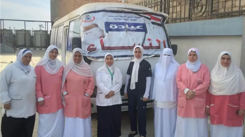 قافلة طبية ببني مؤمنة تقدم 2535 خدمة صحية مجانية للمواطنين