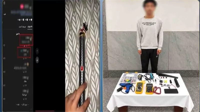 القبض على طالب بالإسكندرية صنع الصواعق الكهربائية وروج لبيعها عبر مواقع التواصل