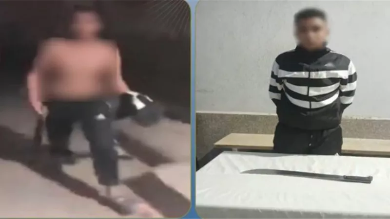 ضبط عاطل هدد جاره بسلاح أبيض في الزقازيق بسبب خلافات الجيرة ولهو الأطفال