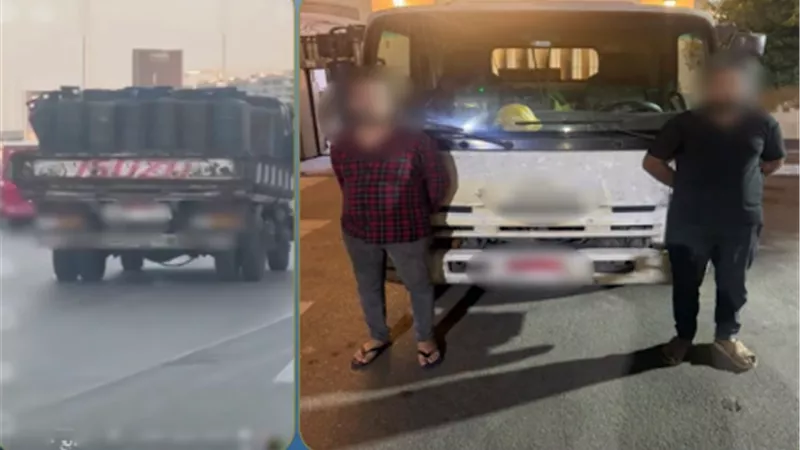 حمولة زائدة وأسطوانات غير مؤمنة.. كواليس ضبط المتهمين بتعريض المواطنين للخطر