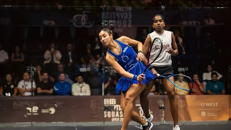 تأهل هانيا الحمامي إلى نهائي بطولة CIB مصر المفتوحة للاسكواش