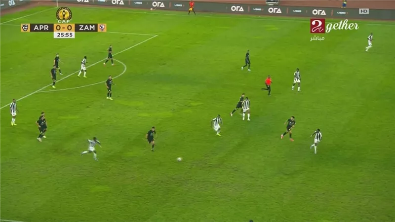 التعادل يحسم الشوط الأول من مواجهة الزمالك والجيش الرواندي  