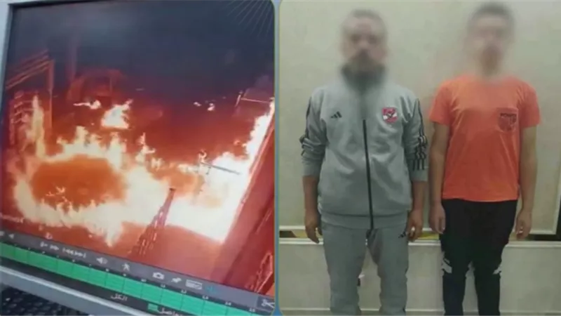 انتقامًا من صاحب العمل.. أب ونجله يشعلان النيران في محل تجاري بالدقهلية