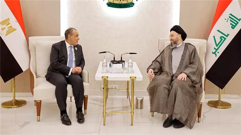 وزير الخارجية يلتقي رئيس تيار الحكمة الوطني العراقي 