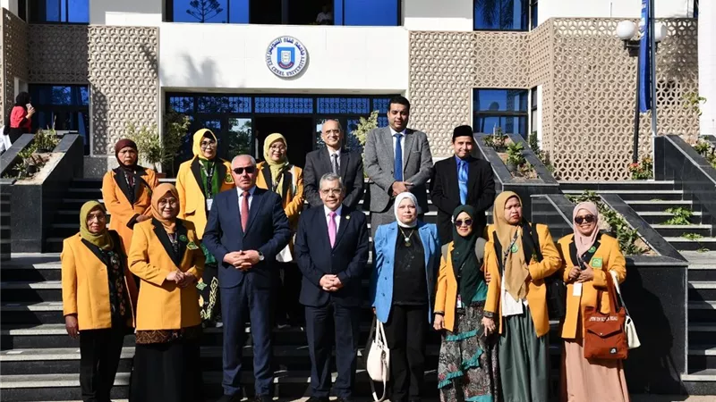 وفد إندونيسي يزور جامعة قناة السويس لدعم التعاون العلمي وتبادل الخبرات