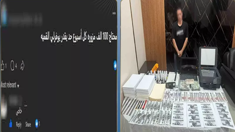 ضبط صاحب محل ببني سويف يروج للعملات المزيفة عبر مواقع التواصل