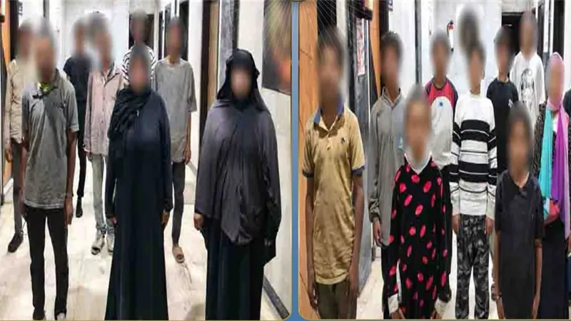 استغلال الأطفال في التسول بالجيزة.. ضبط 10 متهمين وبصحبتهم 12 حدثًا