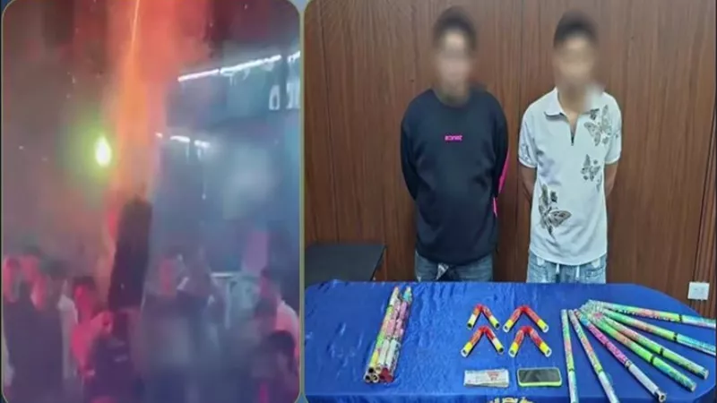 ضبط حلاق أطلق ألعابًا نارية في شوارع بولاق الدكرور ومتهم بالاتجار فيها