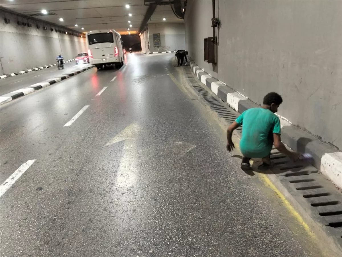 جانب من أعمال نفق الثلاثيني بالإسماعيلية&nbsp;