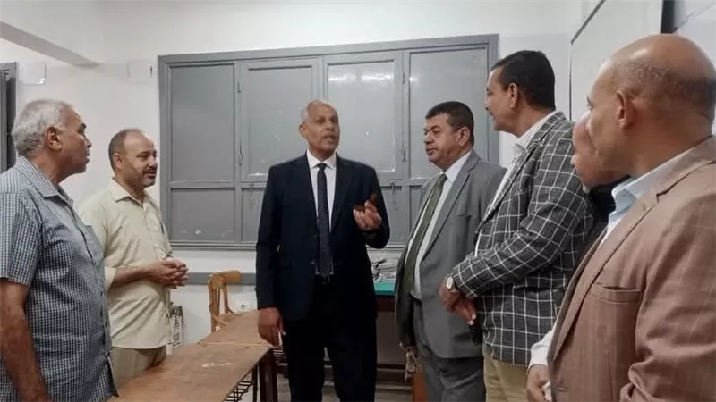 عبده والنحاس يتابعان انتظام الدراسة وامتحانات أكتوبر داخل مدارس مركز البلينا