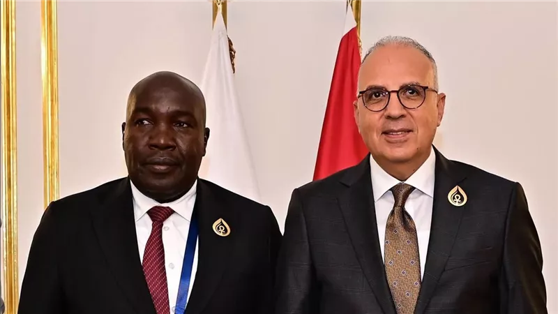 وزير الري يبحث مع مسؤول كيني تعزيز التعاون في مجال الموارد المائية
