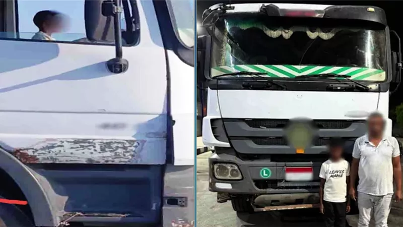 الداخلية تكشف ملابسات ظهور طفل يقود سيارة نقل بطريق كفر الشيخ بلطيم