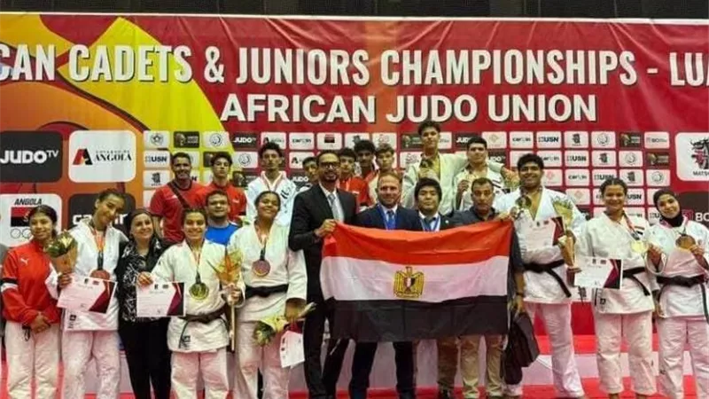 مصر تحصد 25 ميدالية في البطولة الإفريقية للجودو بأنجولا