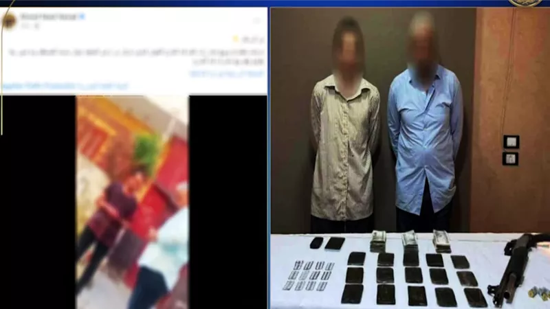 القبض على تاجر مخدرات ونجله بعد تداول فيديو لهما على فيسبوك (صور)