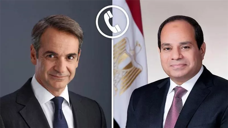 الرئيس السيسي يتلقى اتصالًا هاتفيًا من رئيس وزراء اليونان حول تطورات العلاقات الثنائية الإستراتيجية والمتميزة