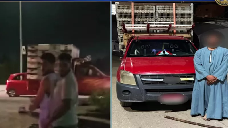 ضبط قائد سيارة اعتدى بعصا خشبية على مواطن بسبب خلاف مروري في الفيوم