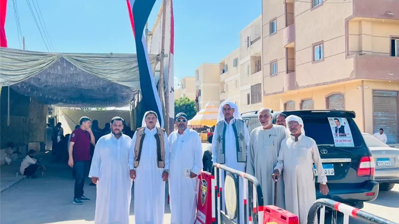 العلمين تشهد مشاركة واسعة من المواطنين في انتخابات الشيوخ