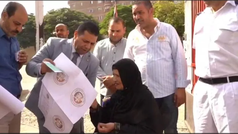 لفتة إنسانية.. قاضٍ يخرج لسيدة قعيدة لمساعدتها في التصويت بانتخابات 