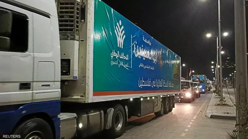 مصر تشارك بـ 4 آلاف طن ضمن القافلة السابعة لمساعدات غزة
