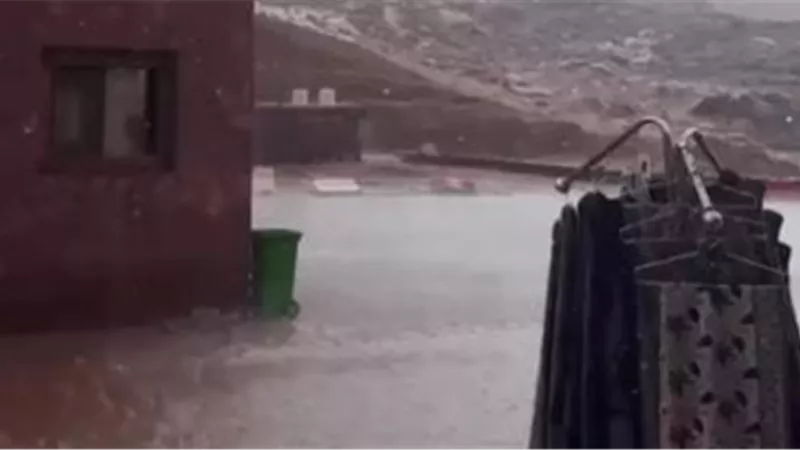 أمطار ورياح قوية تضرب سانت كاترين.. والمحافظة ترفع حالة الطوارئ