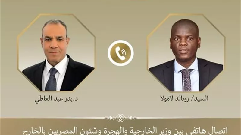 وزير الخارجية يبحث هاتفيا مع نظيره الجنوب أفريقي تعزيز العلاقات الثنائية بين البلدين الشقيقين