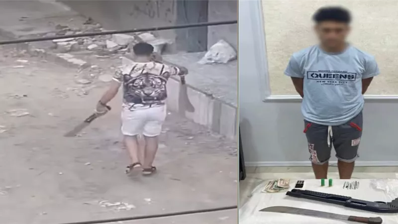 سلاح أبيض ومخدرات.. تفاصيل القبض على عنصر إجرامي بكفر الشيخ