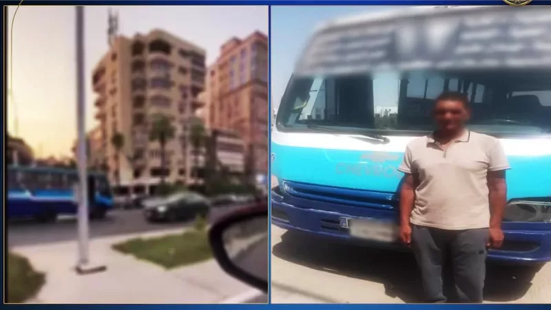 ضبط سائق أتوبيس يسير عكس الاتجاه بمصر الجديدة