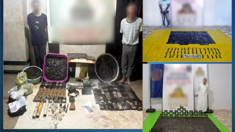 مصرع 3 عناصر إجرامية شديدة الخطورة وضبط مخدرات بـ101 مليون جنيه في القليوبية